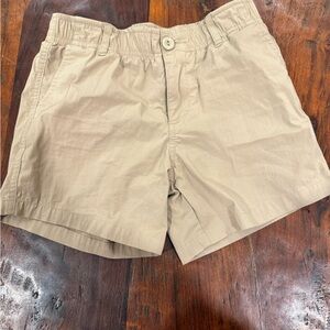Kids Tan Elastic Waist Shorts